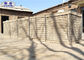 Bastiões defensivos militares alinhados geotêxtil das barreiras para o centro de aprendizado de polícia