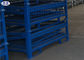 Caixa metálica galvanizada 1200*1000*890mm da gaiola do armazenamento da pálete dobradura resistente