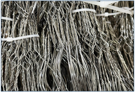 MZP Obstáculo de Arame de Baixa Visibilidade 0,5-0,9mm Malha de Defesa de Tanque 3