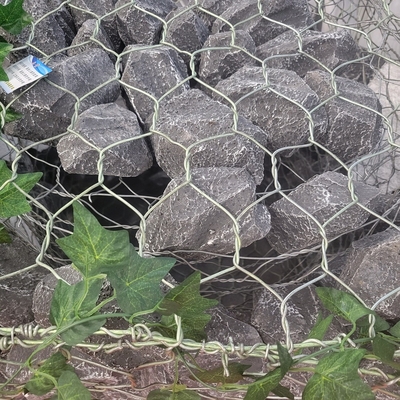 2x1x1m Cestas de gabião galvanizadas Retentor de solo hexagonal