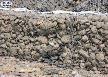 2 x 1 x 1 anti fortes enchidos de pedra da parede da rede de arame da rocha - capacidade do Scour