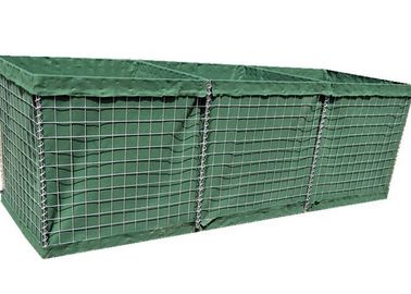 Baixo sistema de barreira da caixa HESCO de Gabion da rede de arame do aço carbono para paredes da segurança e da defesa