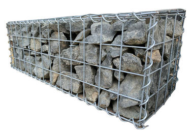 malha soldada Gabions Galfan da gaiola resistente de 3mm para a parede de retenção da rocha