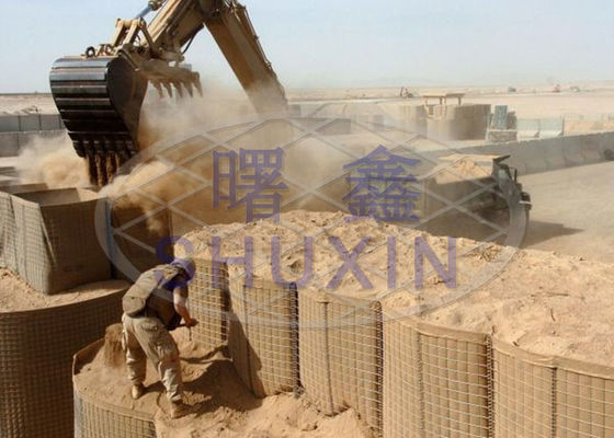 Barreiras militares 300gsm de Post Sand Filled do protetor do depósito