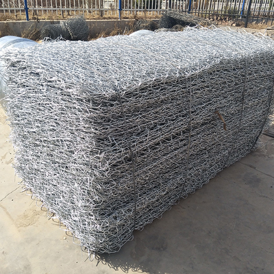 O Pvc revestiu cestas galvanizadas de Gabion jardina a rede de arame 2*1*1m do ferro