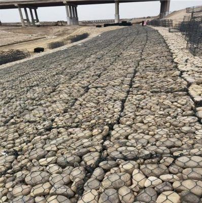 A prova da oxidação galvanizou a cesta sextavada Galfan de Gabion para a proteção da paredão