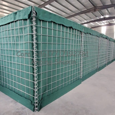 Muralha de proteção de aço de segurança Gabion Box Barreira defensiva Galvanizado Gabion areia de enchimento