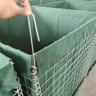 Muralha de proteção de aço de segurança Gabion Box Barreira defensiva Galvanizado Gabion areia de enchimento