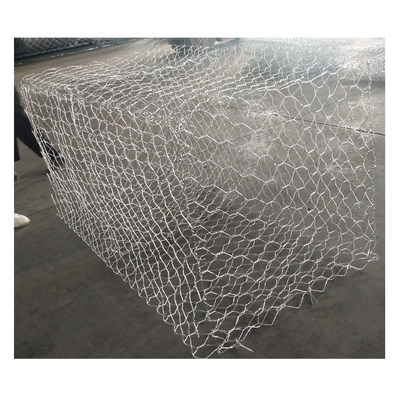 Cestas galvanizadas inoxidáveis de Gabion do hexágono de Galfan para a proteção da paredão