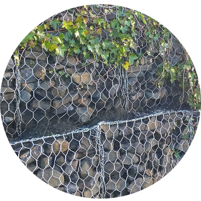 Controle da erosão sextavado   Gaiolas pesadas da parede de Gabion do zinco para a parede de retenção