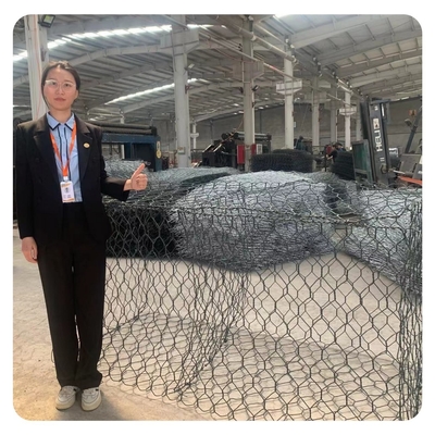 Quente mergulhado galvanizou a gaiola material da pedra de Gabion fácil instala