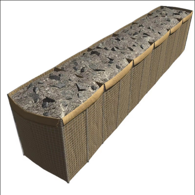 Material geotextil resistente a UV Hesco Barreira de Parede Bastião de Barreira Militar Cesto Cerco Saco de contenedor de areia