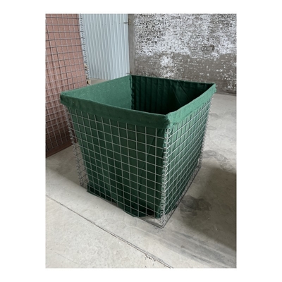 Fornecimento de fábrica Barreira defensiva verde Soldadura por atacado Rede de arame de areia Barreira de parede Bastião