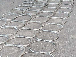KN Fabricante Tanque Barreira de arame de malha Tanque Traçado de embalagem Campo de batalha Defesa Trabalhos de arame de enrolar rede