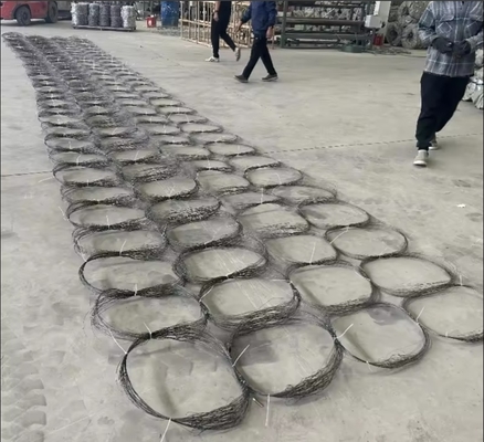 Barreira galvanizada de malha de arame anti-tanque Rede de arame de baixa visibilidade Cercas de obstáculos pouco visíveis