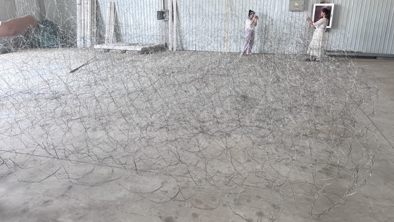 Rede de malha de fio de tanque personalizada Anti-Tank Track Wrapping Wire Mesh Reduzir a mobilidade do tanque