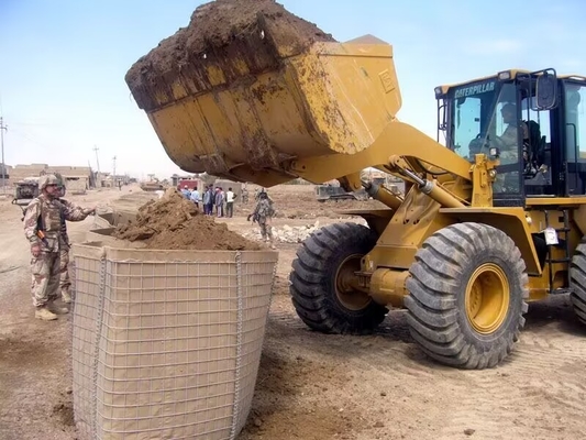 Anti-corrosião galvanizado a quente galvanizado barreira defensiva areia parede protetora