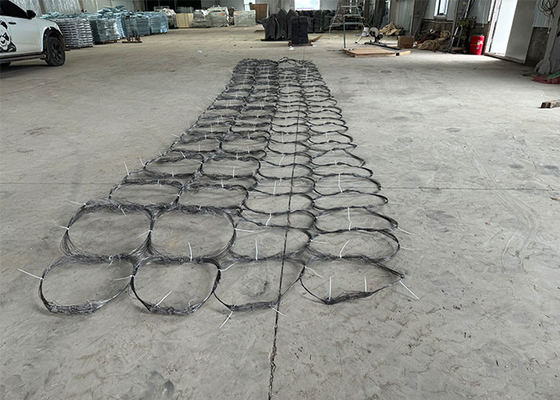Rede de arame galvanizado de revestimento de pista anti-tanque