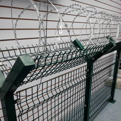 Razor tipo cruzado e material de fio de ferro anti-ferrugem lâmina de barbante de barbante