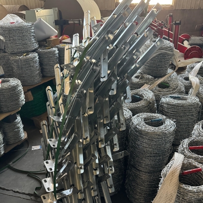 Fábrica Hot Dip Galvanized Barbed Wire For Mesh Security Fencing 12,5 Gauge 18 Gauge PVC revestido de ferro Barbed Wire