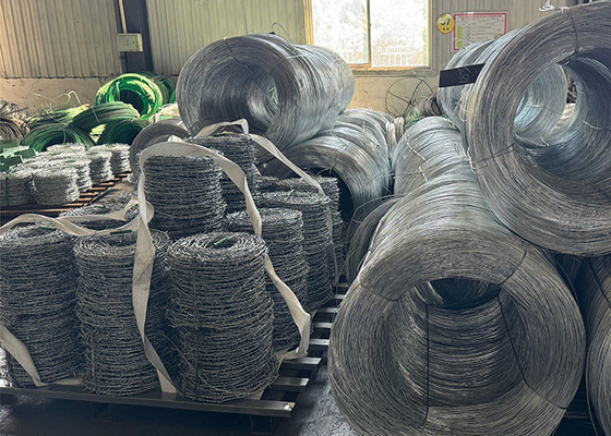 PVC ou arame farpado de segurança galvanizado para protecção das fronteiras