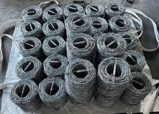 Caldeado galvanizado de segurança de arame farpado de corda de espinhos