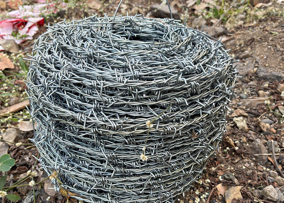 Proteção da exploração agrícola de fios duplos invertidos de arame farpado de aço inoxidável