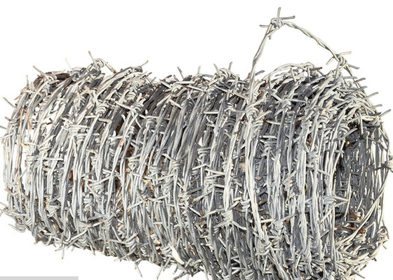Proteção da construção de cercas 14 gauge Double Twisted Galvanized Barbed Wire