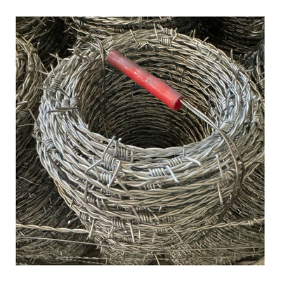 Grelha de arame farpado de duplo fio galvanizado padrão BWG16