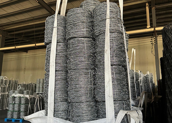Galvanizado padrão de segurança de arame farpado de torção inversa