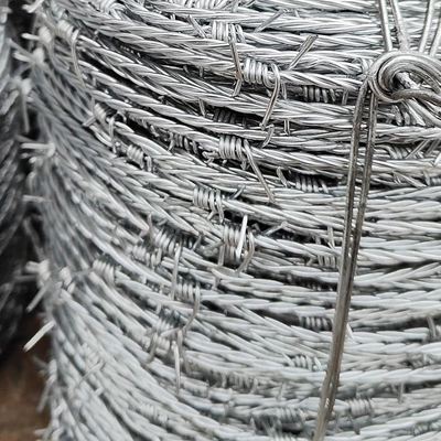 Instalação personalizada de proteção de fita de barbante vedação galvanizada a quente de arame farpado para segurança da prisão