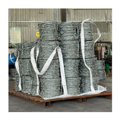 Círculo de arame farpado galvanizado tradicional 400M 500M 50Kg por rolo de aço 5mm de diâmetro para cerca e proteção