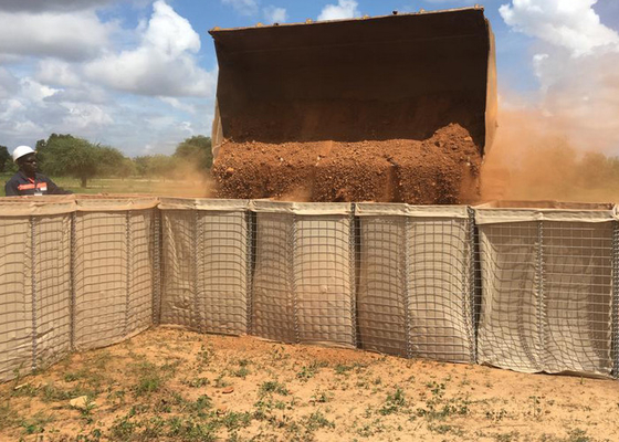 Bastião Defensivo Caixa Construção de Barreiras Parede de Explosão Defensiva