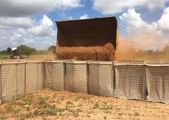Muralha de retenção de areia à prova de explosão Barreira defensiva Cercas de segurança