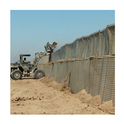 O baixo fio de aço carbono soldou barreiras defensivas militares de 75*75mm para o campo do tiro