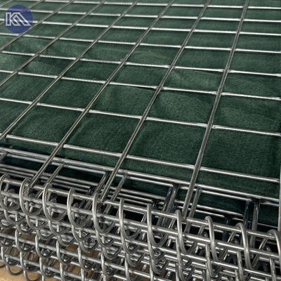 MIL1 1,37m de altura Galfan revestido linha de gabião soldado com geotextil de grau militar HESCO barreiras de inundação no mercado dos EUA