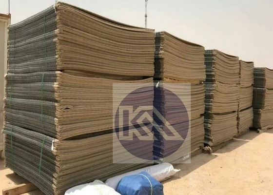 Cestas de gavião revestidas com tecido revestido com zinco pesado Usado para fortificações de proteção de barreiras defensivas e paredes à prova de explosão