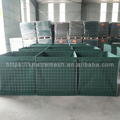 Barreiras de bastião defensivo galvanizado pesado cheio de areia militar Hesco Blast Wall