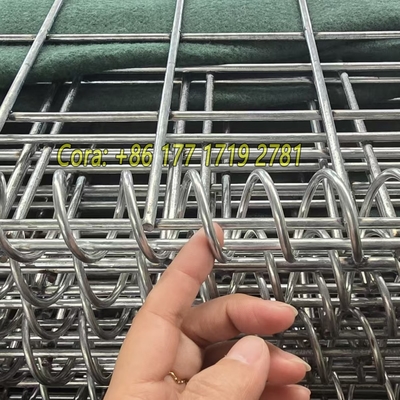 Anti-ferrugem 4,0 mm galvanizado galvanizado caixa de gabião revestido tecido de geotextil para barreira defensiva areia enchido de bastião parede
