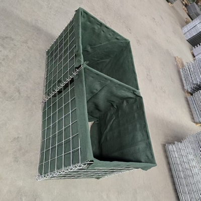 MIL10 2.21M Caixa de gabião soldada galvanizada HESCO galvanizada a quente Barreiras de grau militar para controle de inundações