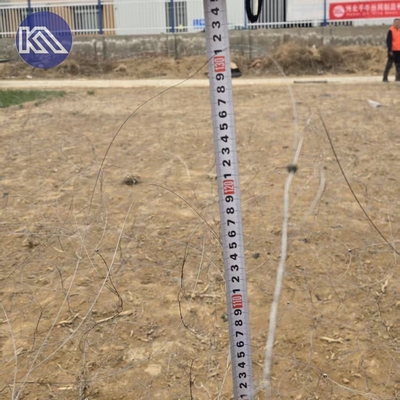 10x10x1.1-1.4M aço fio de baixa visibilidade para malha de Putanka anti tanque malha de barreira