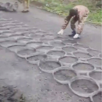 Cercas de obstáculos de tanques 10x5x1,4m Barreira de malha de arame KN de segurança