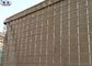 Barreira militar da parede HESCO da areia, parede de retenção defensiva para United Nations