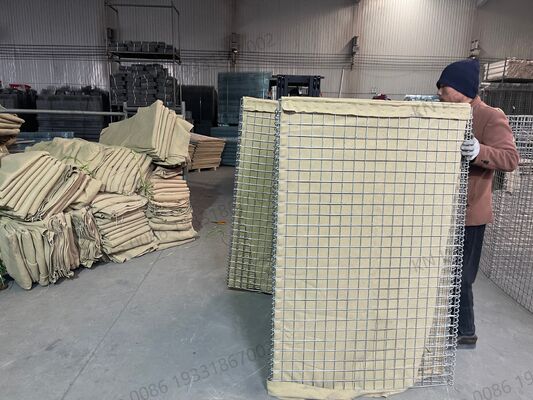 Heavy Duty Blast Proof Gabion Box High Tensile Protective Defensive Barriers Wall Flood Bastion Barrier For Sale