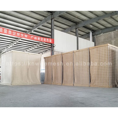 Mil4 Welded HESCO Gabion Sand-Filling Metal Flood Prevention Military Barrier Bastion In Malaysia