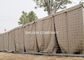 Geotêxtil defensivo de aço barreira 2x2 militar alinhada