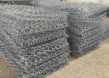 Calibre de fio sextavado tecido galvanizado mergulhado quente da cesta 2.0-4.0mm de Gabion da rede de arame