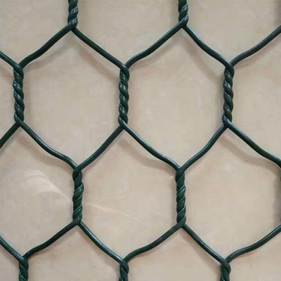 O Pvc verde revestiu a caixa de 2.7mm Gabion para o reforço do controlo de cheias do rio