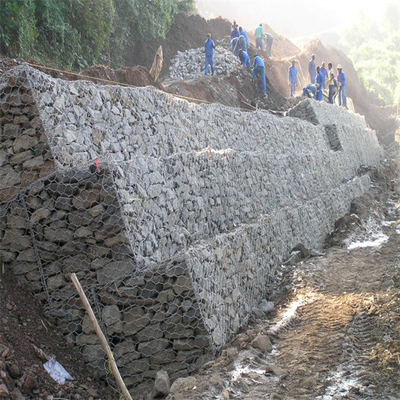 Fio Mesh Cages do ferro das cestas da parede de retenção da pedra 2m Gabion