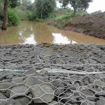 hexágono galvanizado 2mm Mesh For Embankment Reinforcement da cesta de Gabion do padrão de 2*1*1m